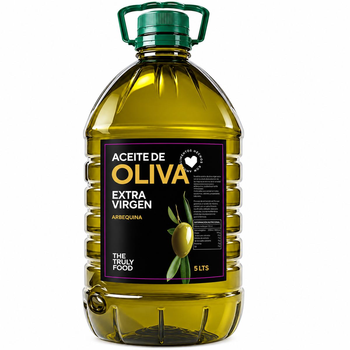 Aceite de Oliva Extra Virgen Arbequina 5L